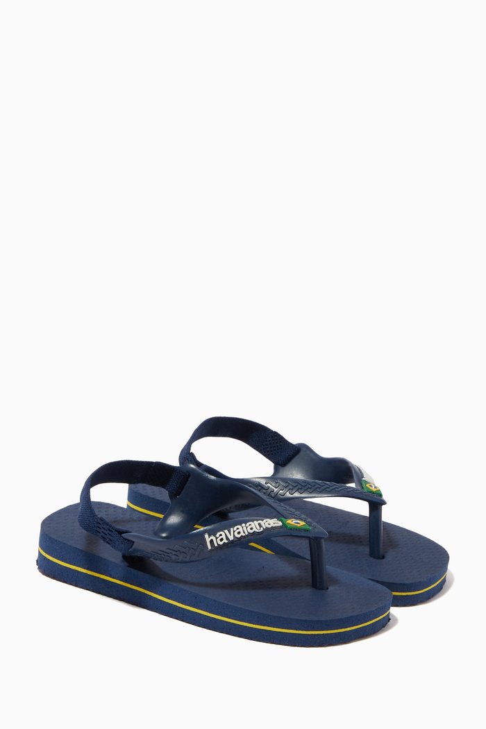 

Brasil Logo Flip Flops, Blue