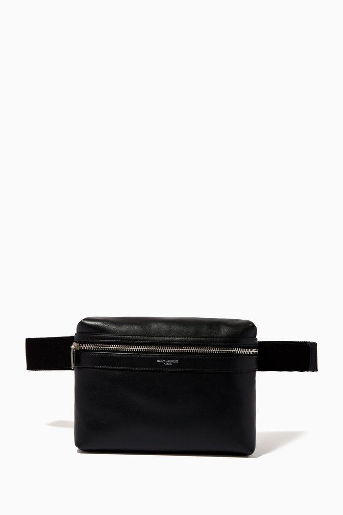 

City Camera Bag in Matte Calfskin, Black