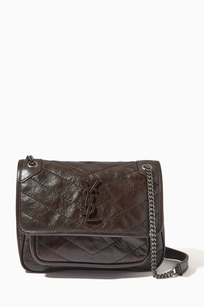 

Baby Niki Bag in Crinkled Vintage Leather, Brown