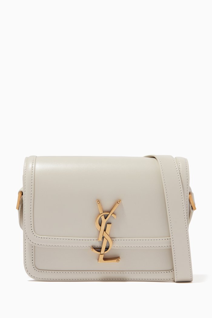 

Small Solferino Satchel in Box SAINT LAURENT Leather, White