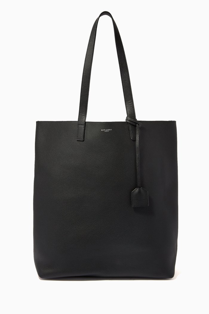 

Bold Shopping Bag in Grained Leather, Black