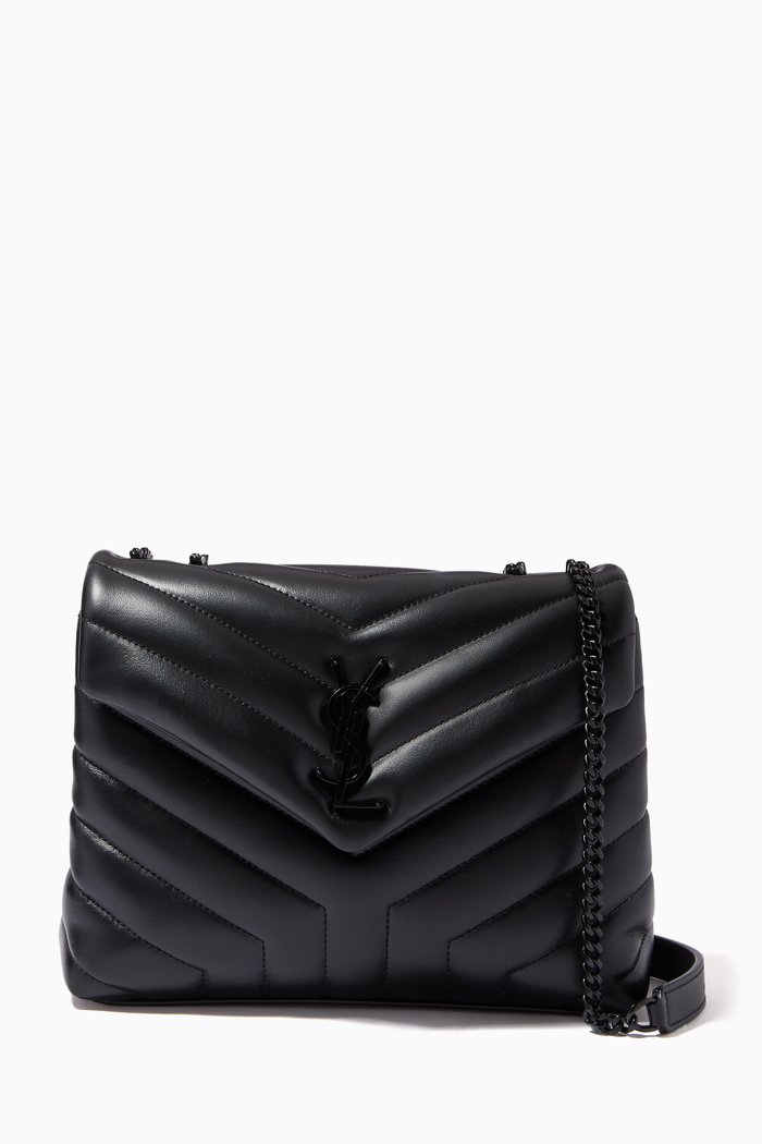 

Small Loulou Bag in "Y" Matelassé Leather, Black