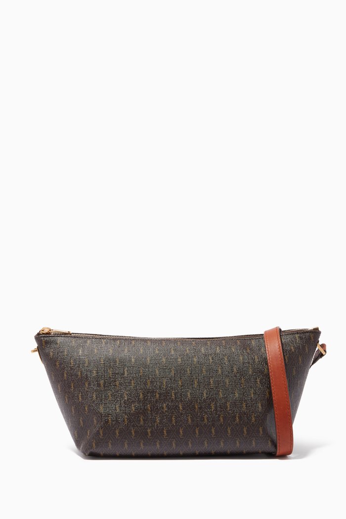 

Le Monogramme Bag in Canvas & Smooth Leather, Brown