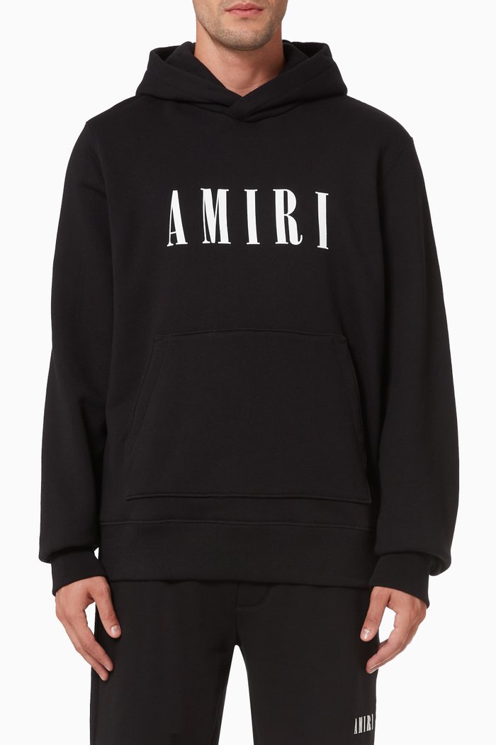 

Core Logo Hoodie in Brushed Terry, Black