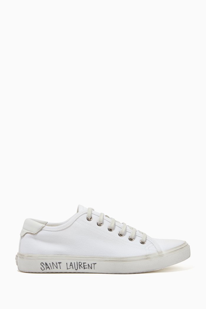 

Malibu Sneakers in Canvas & Leather, White