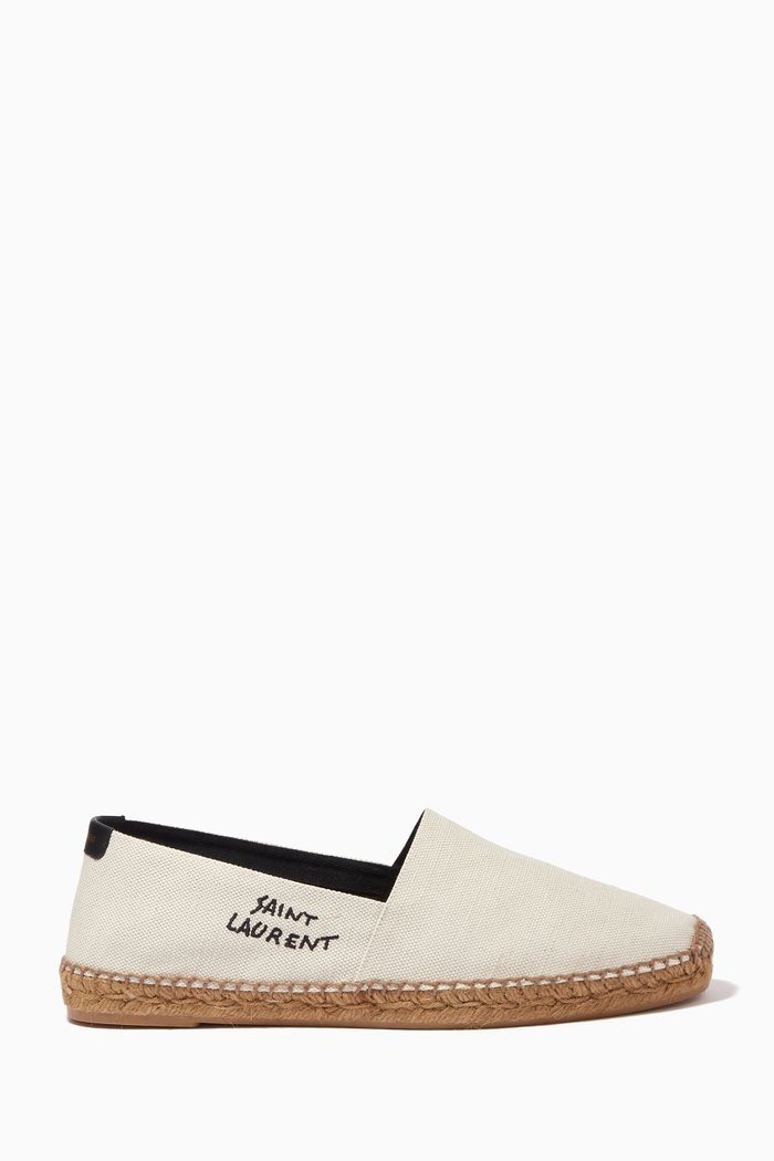 

Logo Espadrilles in Canvas, White