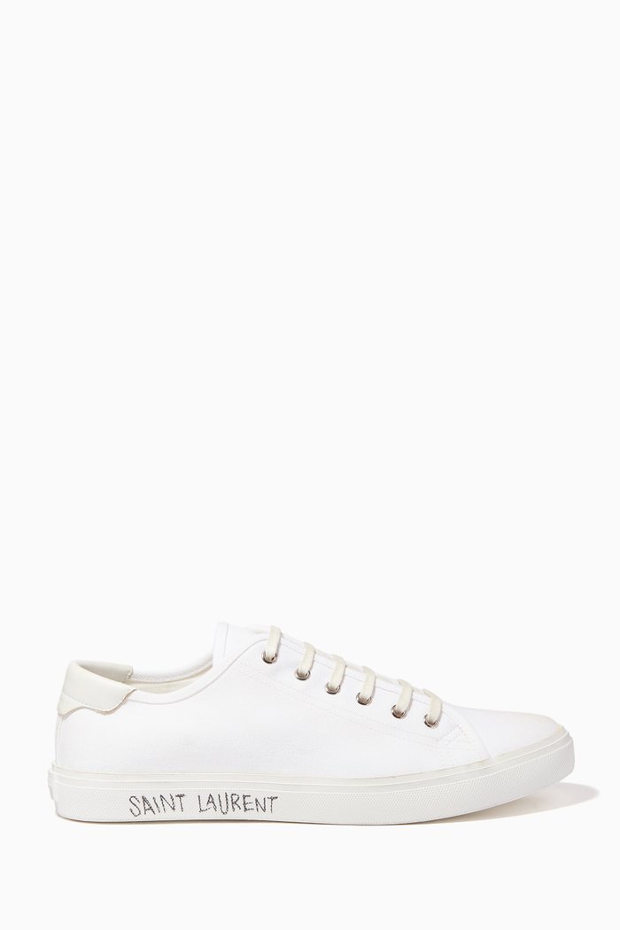 

Malibu Sneakers in Canvas & Leather, White