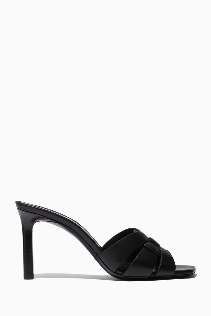 

Tribute 85 Mules in Smooth Leather, Black