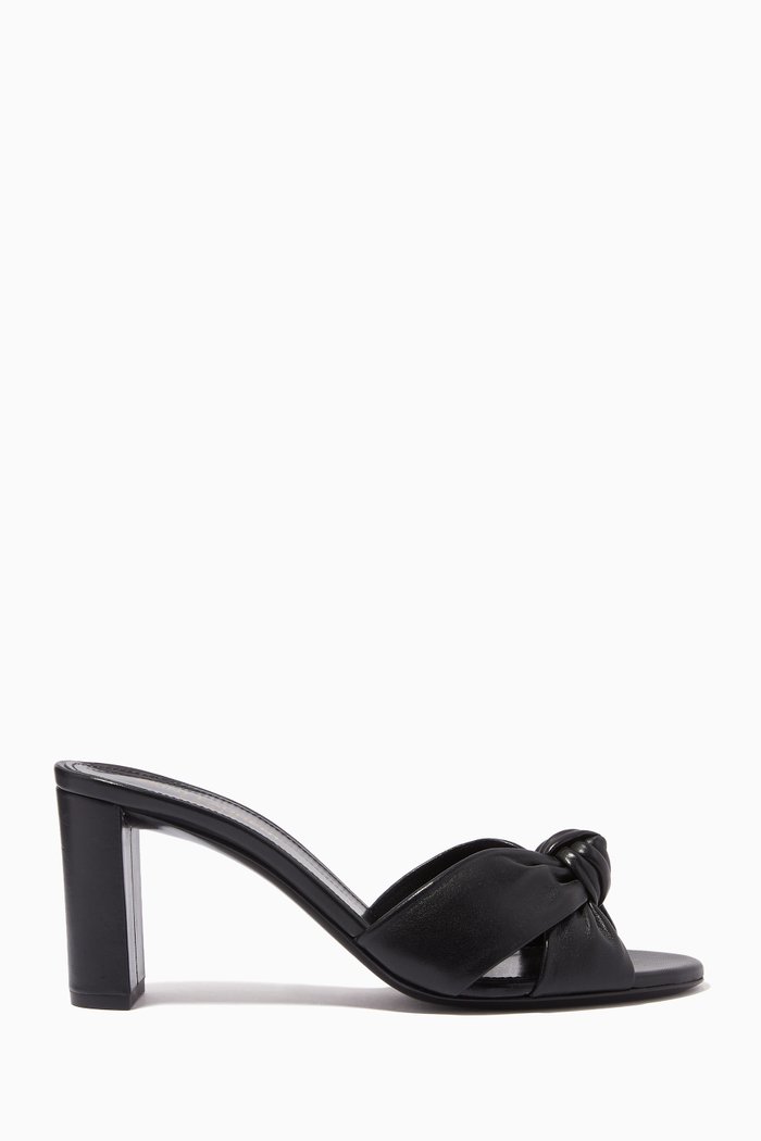 

Bianca 75 Mules in Smooth Leather, Black