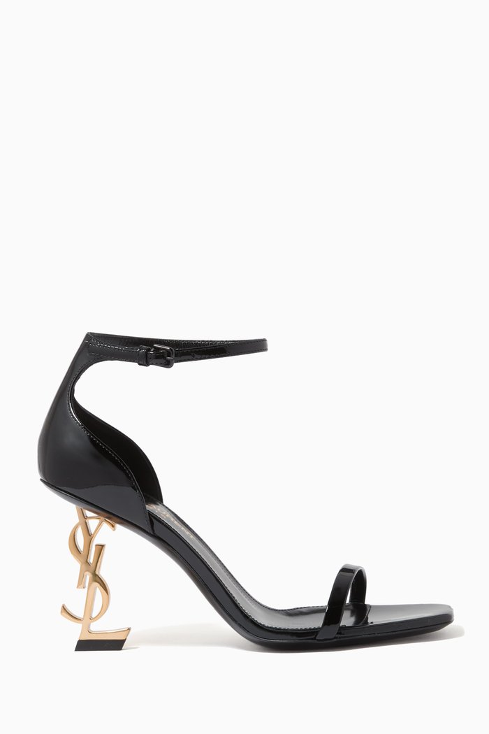 

Opyum 85 Sandals in Patent Leather, Black