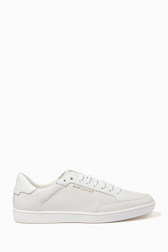 

Court Classic SL/10 Sneakers in Perforated & Smooth Leather, White
