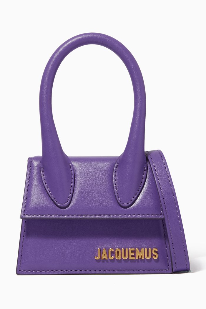 Le Chiquito Mini Bag in Leather, Purple