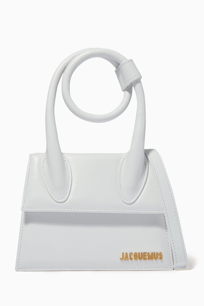 

Le Chiquito Noeud Bag in Leather, White