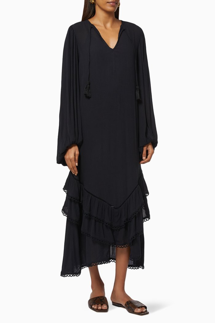 

Harmony Dress in Viscose, Black