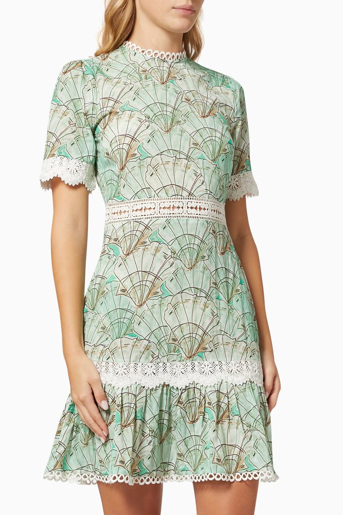 

Shelby Mini Dress in Viscose, Green