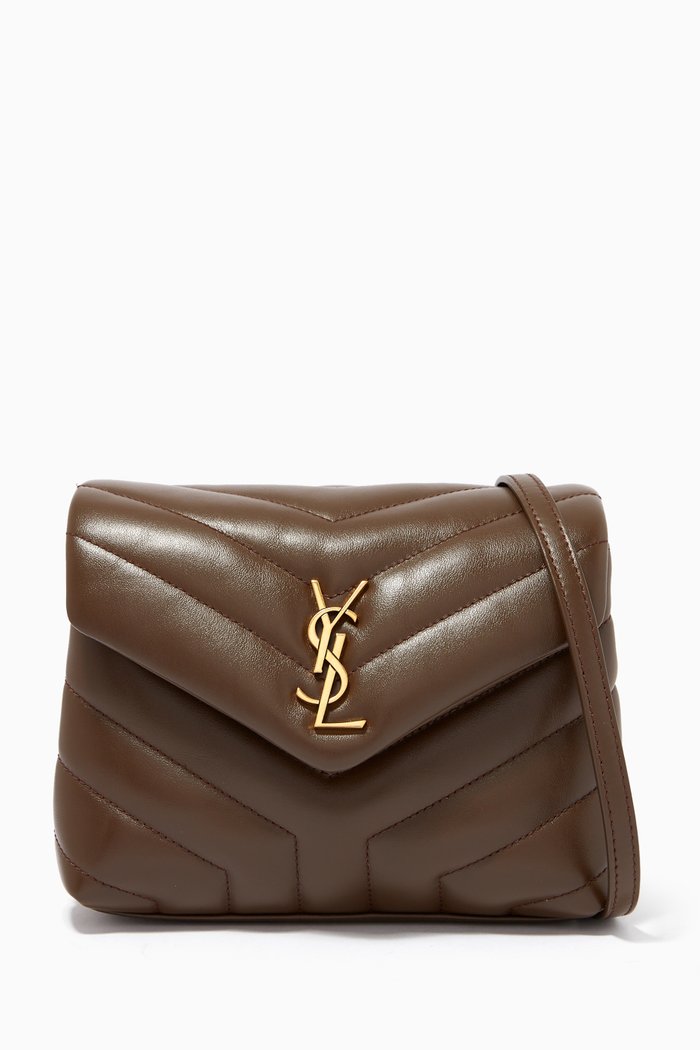 

Toy Loulou Bag in "Y" Matelassé Leather, Brown