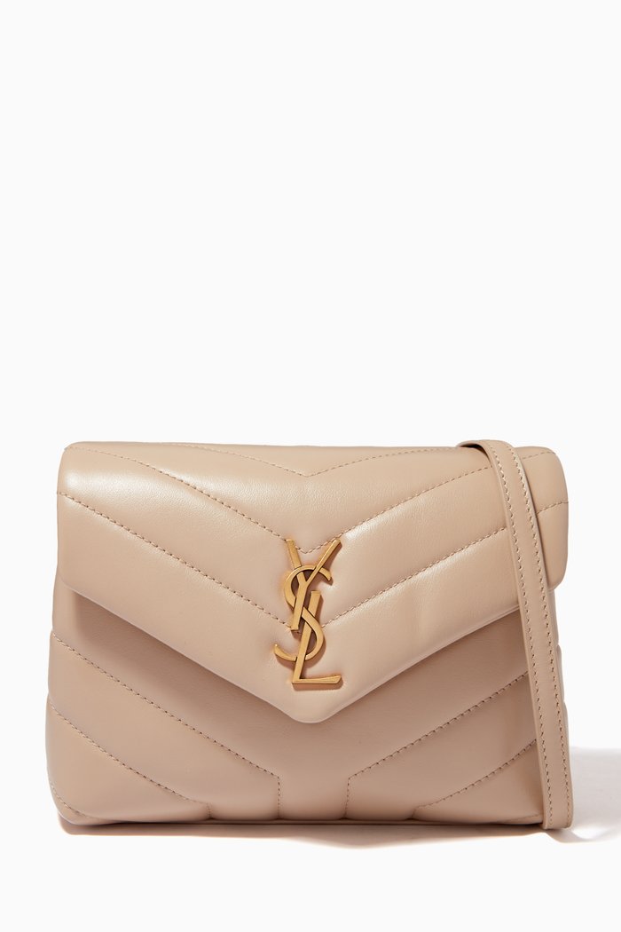

Toy Loulou Bag in "Y" Matelassé Leather, Neutral