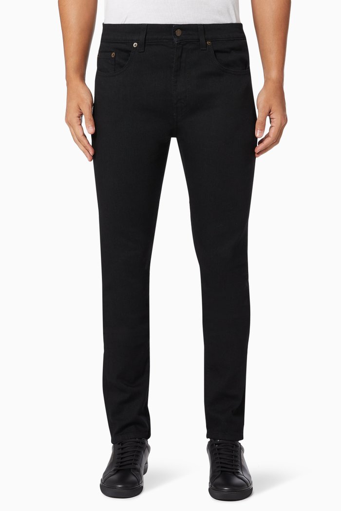 

Skinny-fit Jeans in Stretch Denim, Black