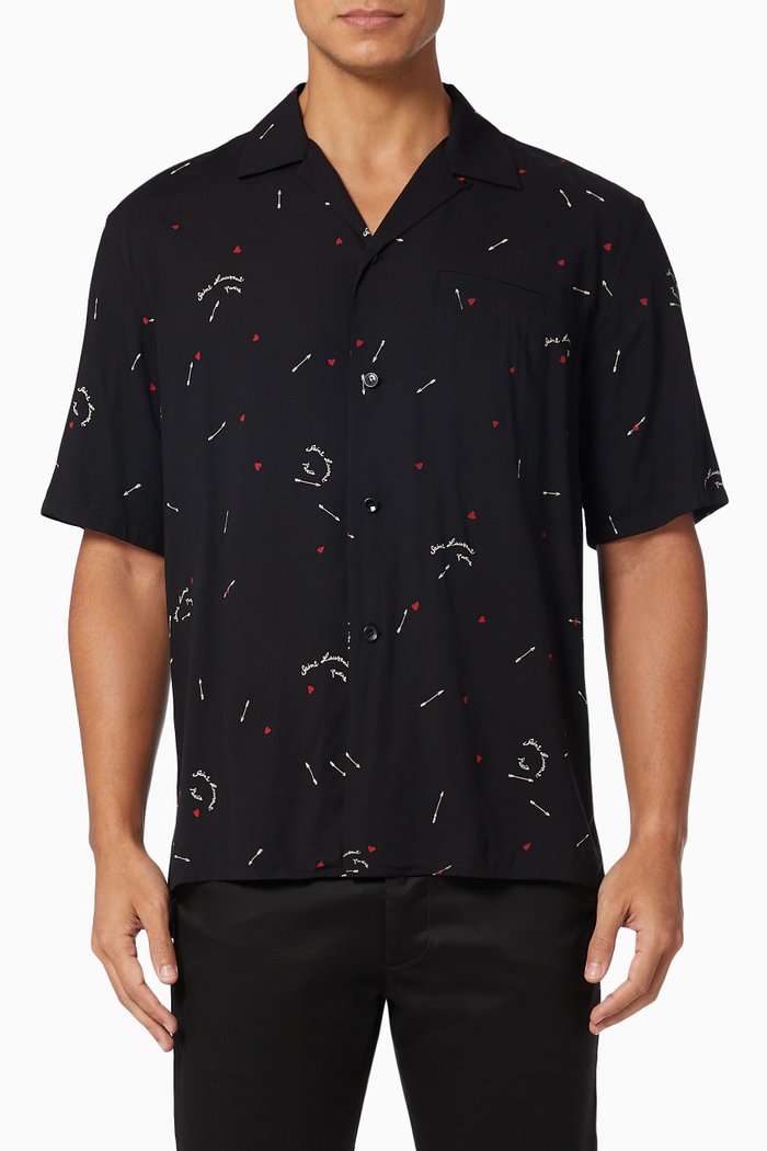 

Shirt in SAINT LAURENT Cupid Viscose, Black