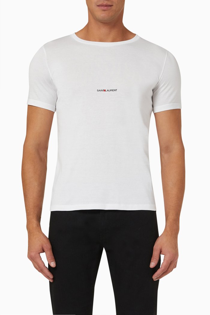 

Rive Gauche T-shirt in Cotton Jersey, White