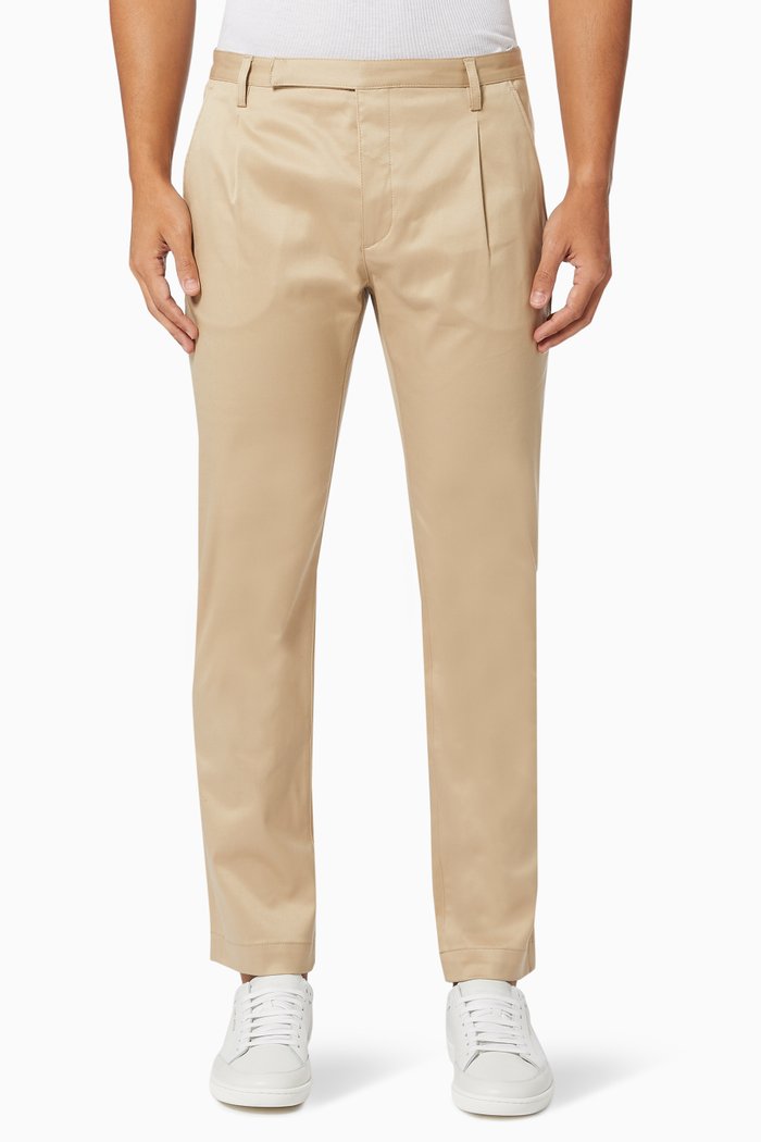 

Classic Chino Pants in Raw Cotton Twill, Neutral