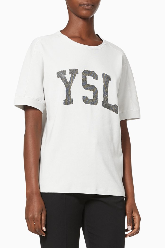 

YSL Vintage T-shirt in Cotton, White