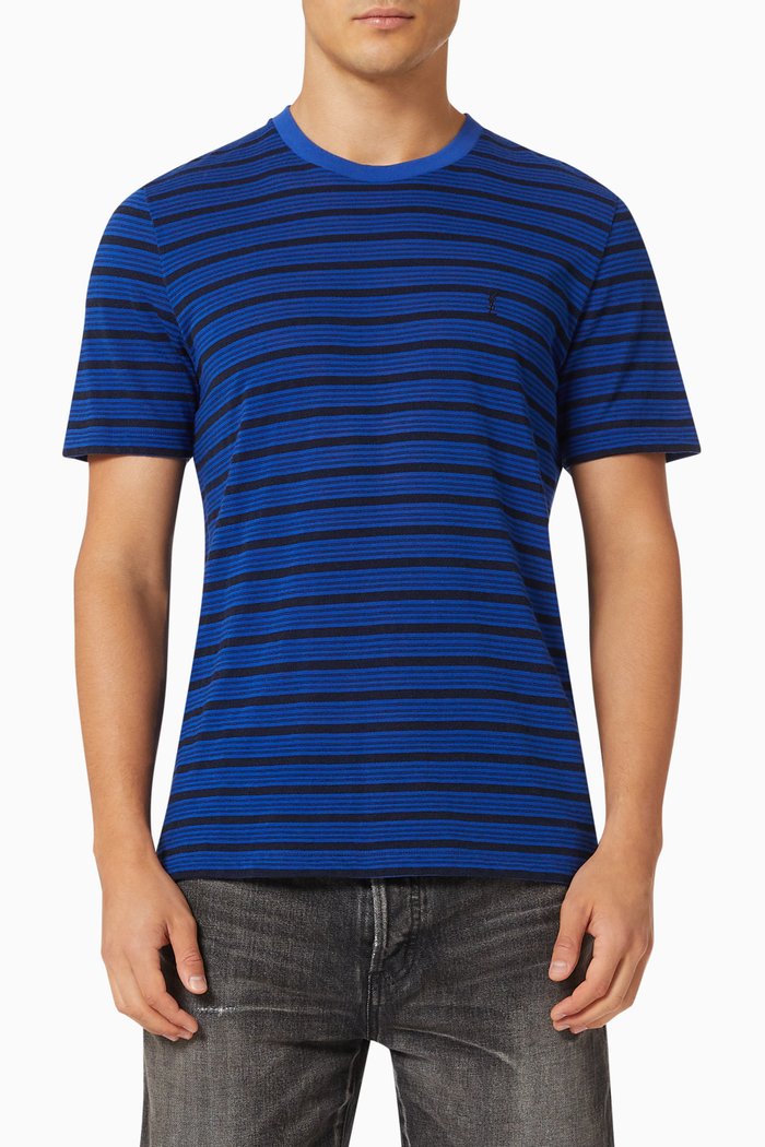

Striped T-shirt in Jersey, Blue