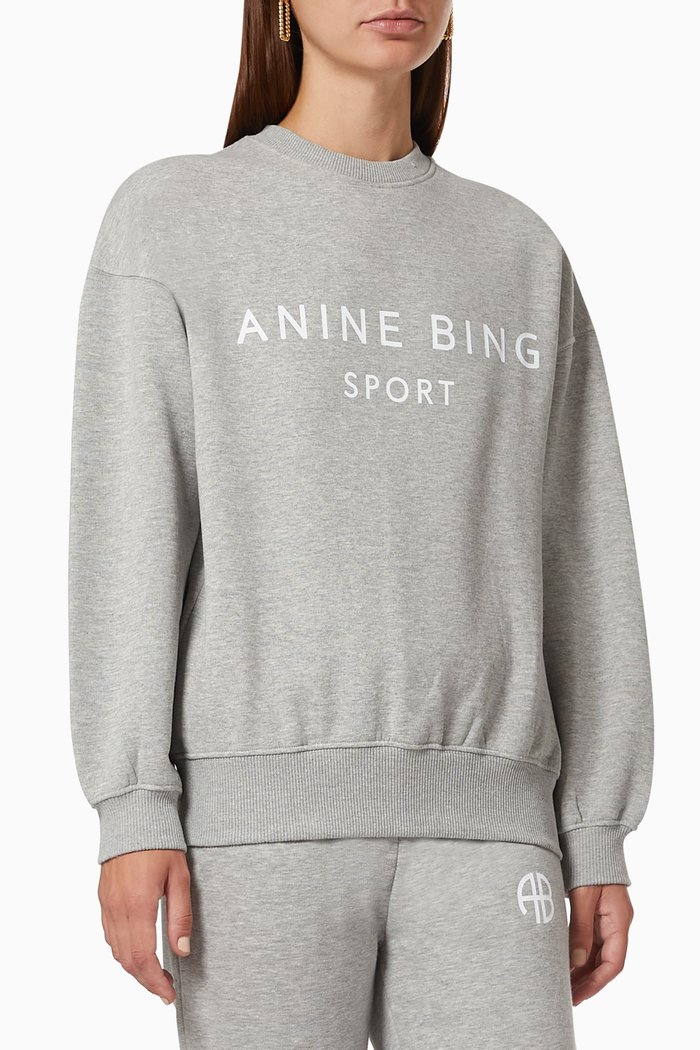 

Ewan Sweatshirt in Cotton Fleece, Grey