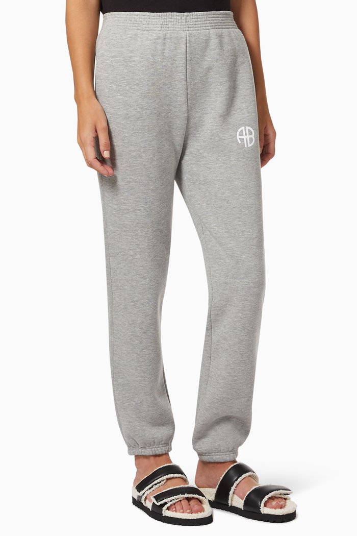 Evan Joggers in Cotton Fleece, Grey