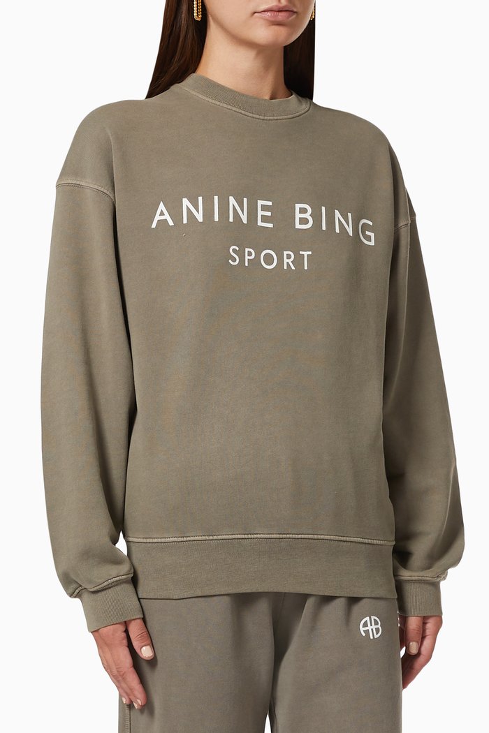 

Ewan Sweatshirt in Cotton Fleece, Green