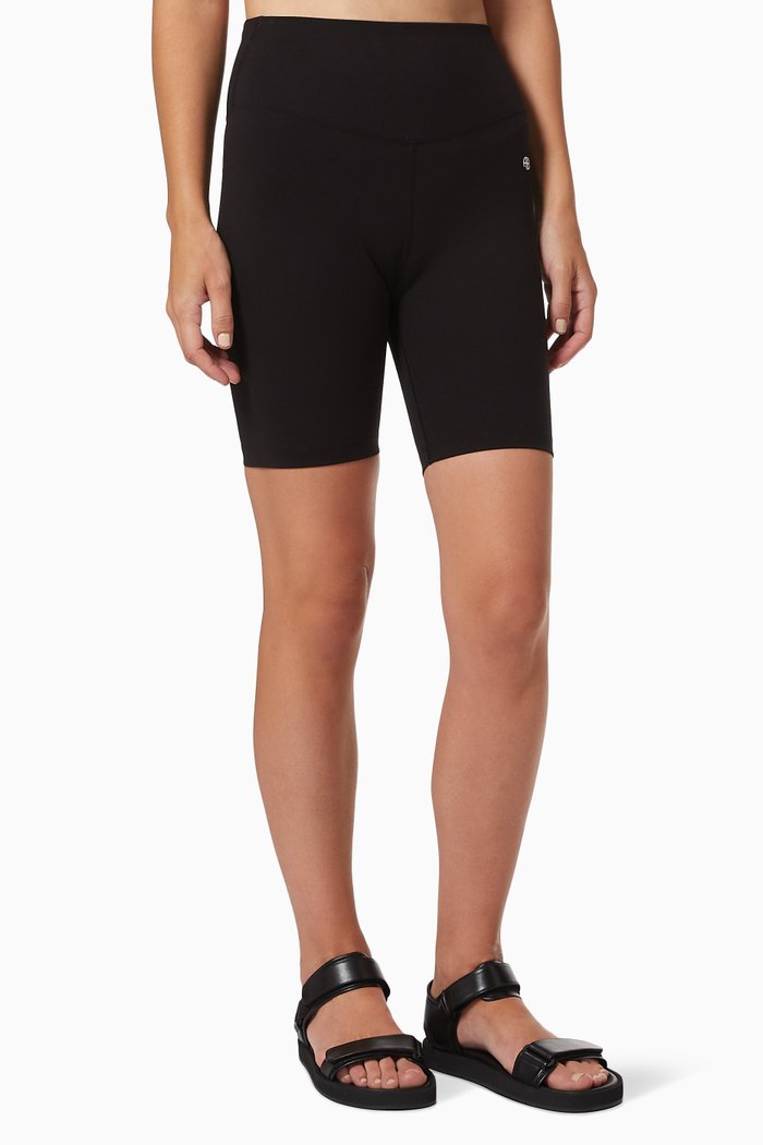 

Blake Bike Shorts in Stretch Nylon, Black
