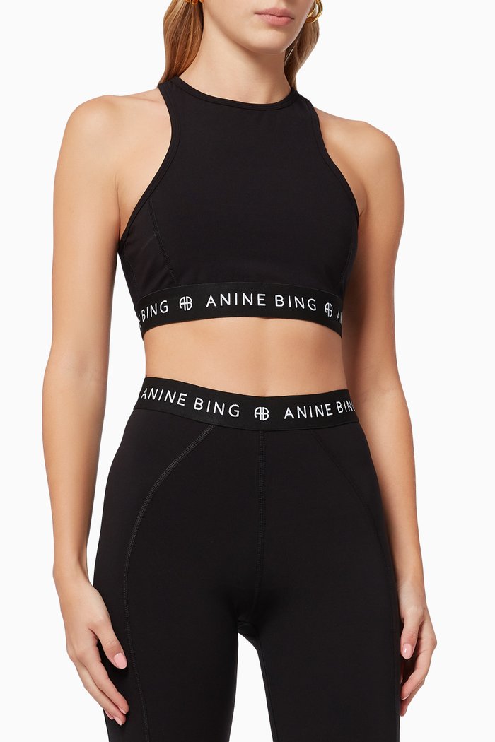 

Chase Sports Bra in Stretch Nylon, Black