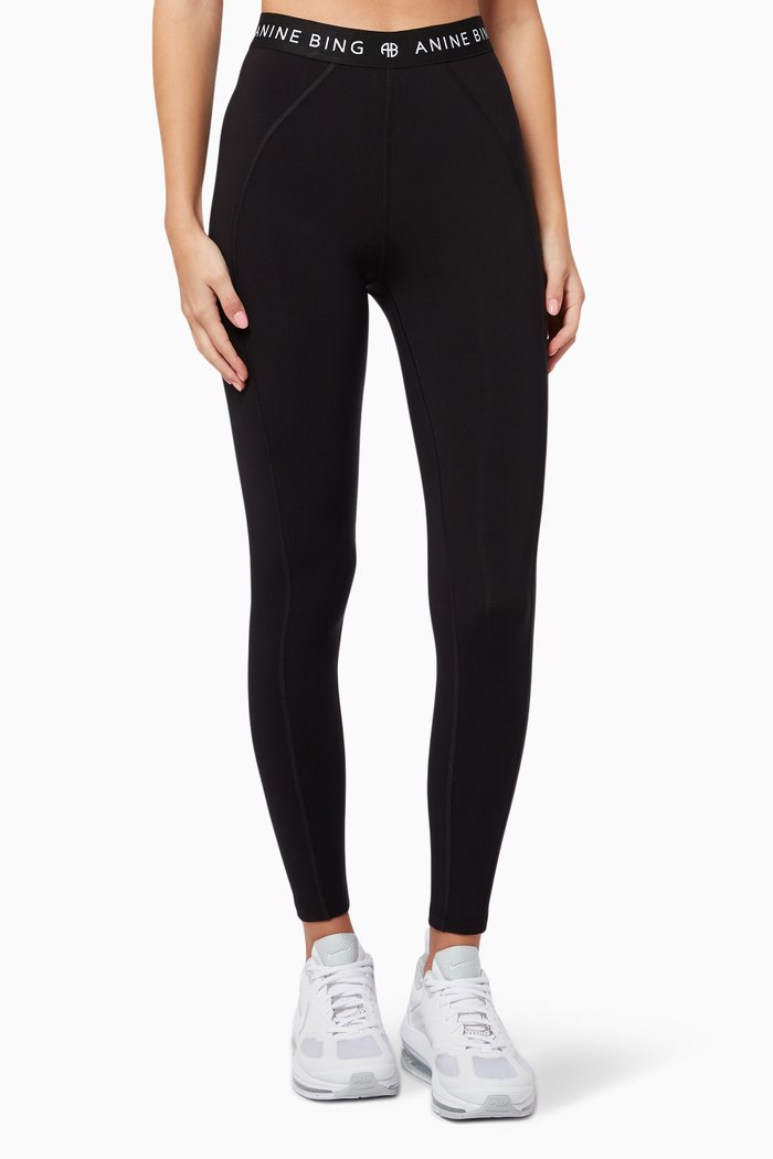 

Carly Leggings in Stretch Nylon, Black