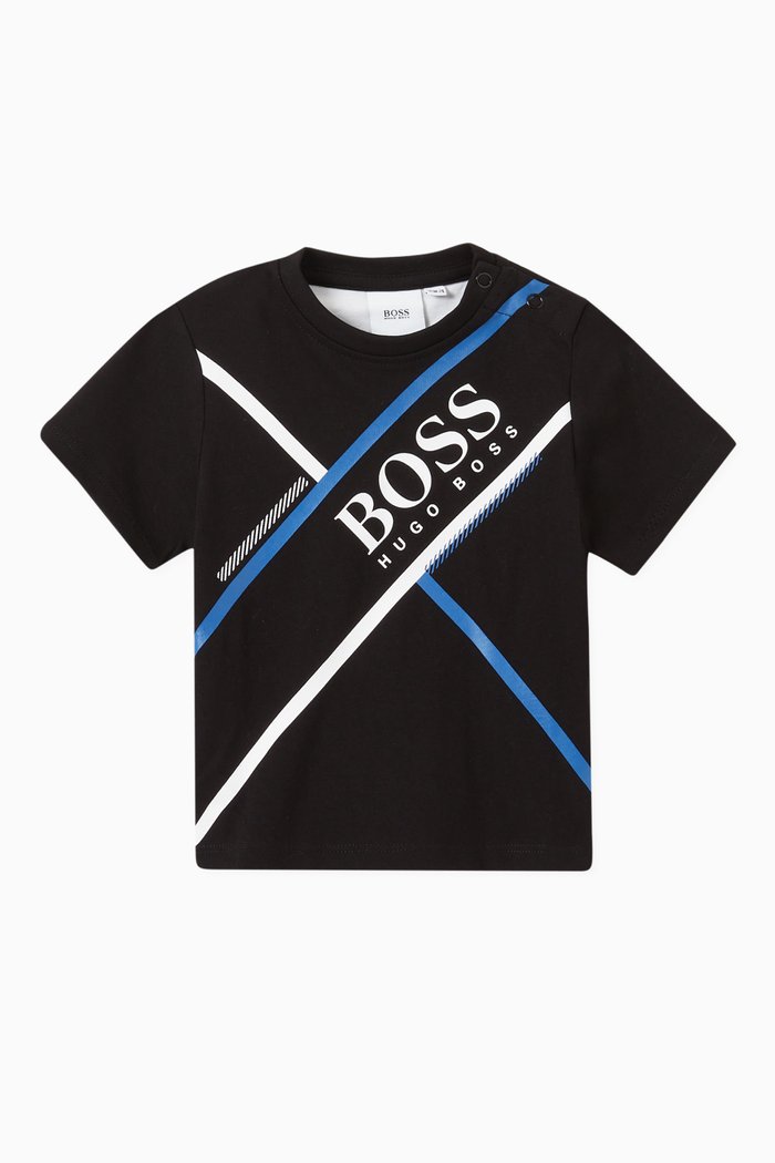 

Logo Cross T-shirt in Jersey, Black