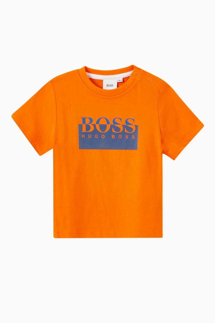 

Logo T-shirt in Jersey, Orange