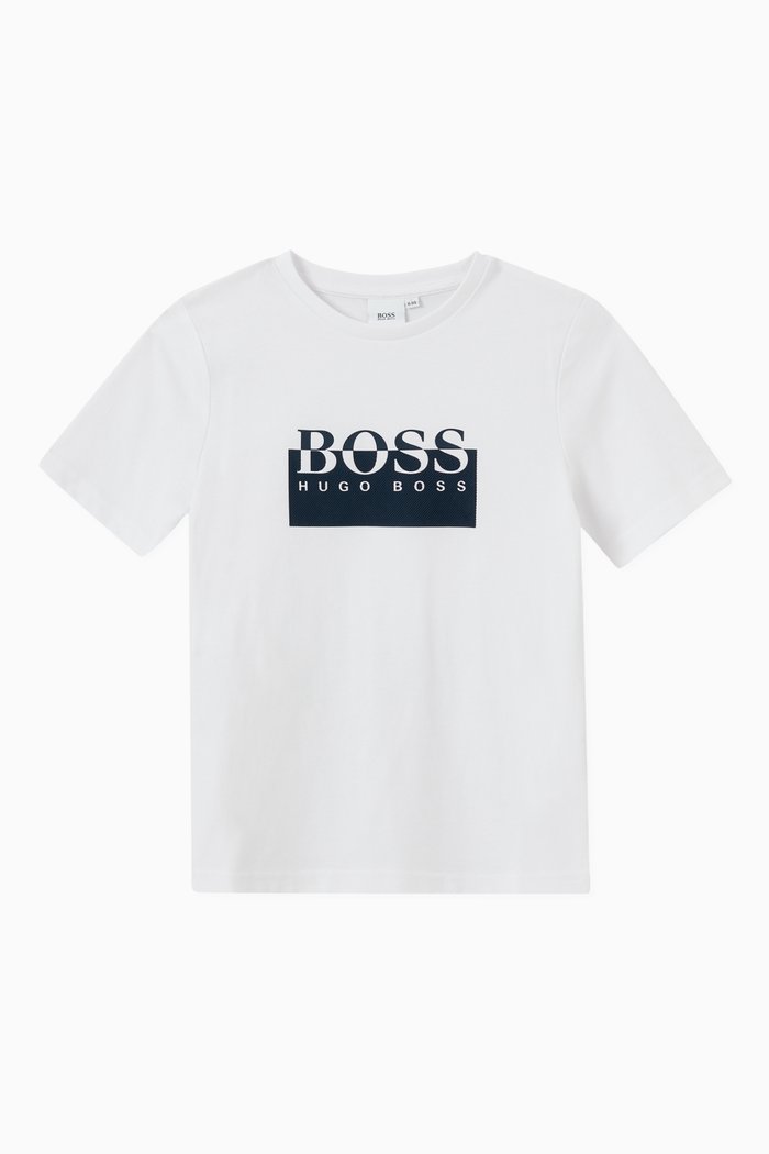 

Contrast Logo T-shirt in Jersey, White