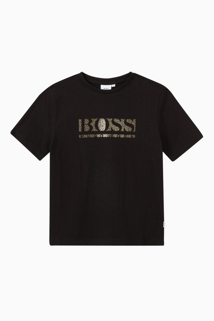 

Metallic Logo T-shirt in Jersey, Black