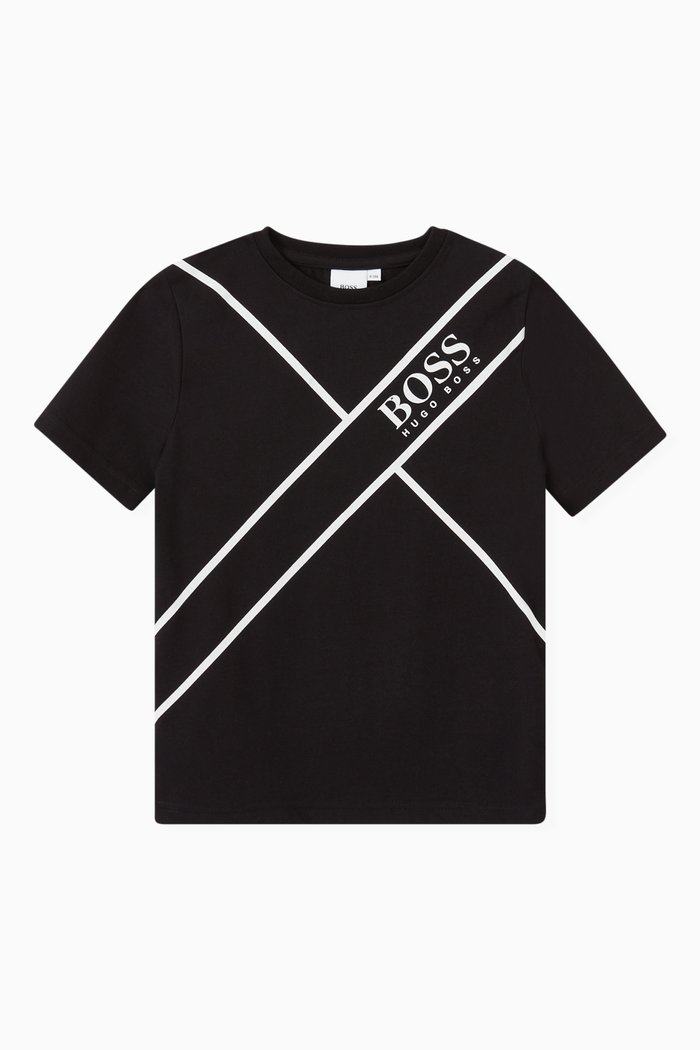 

Cross Logo T-shirt in Jersey, Black