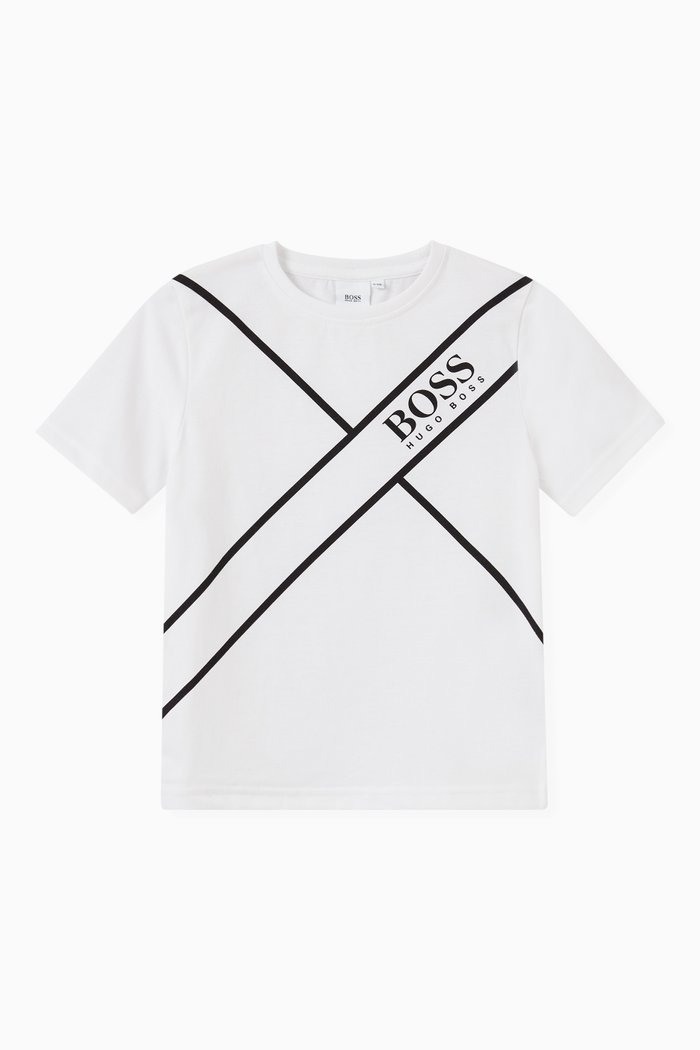 

Cross Logo T-shirt in Jersey, White