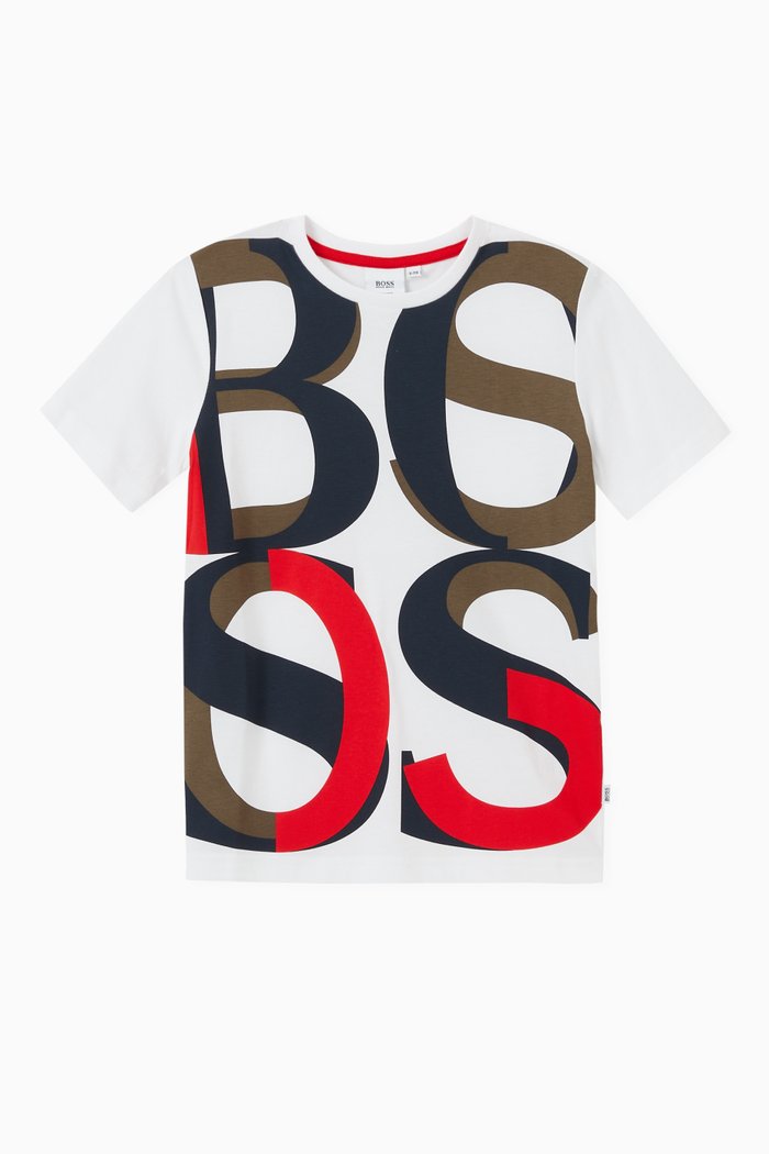 

All-over Logo T-shirt in Jersey, White