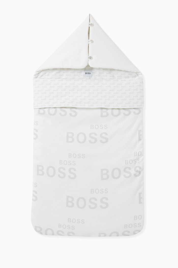 

Logo Sleeping Bag in Cotton, White