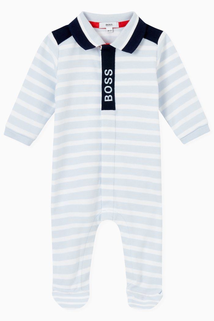 

Striped Pajama in Cotton, Blue