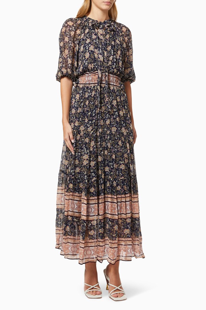 

Navajo Maxi Dress in Viscose, Multicolour