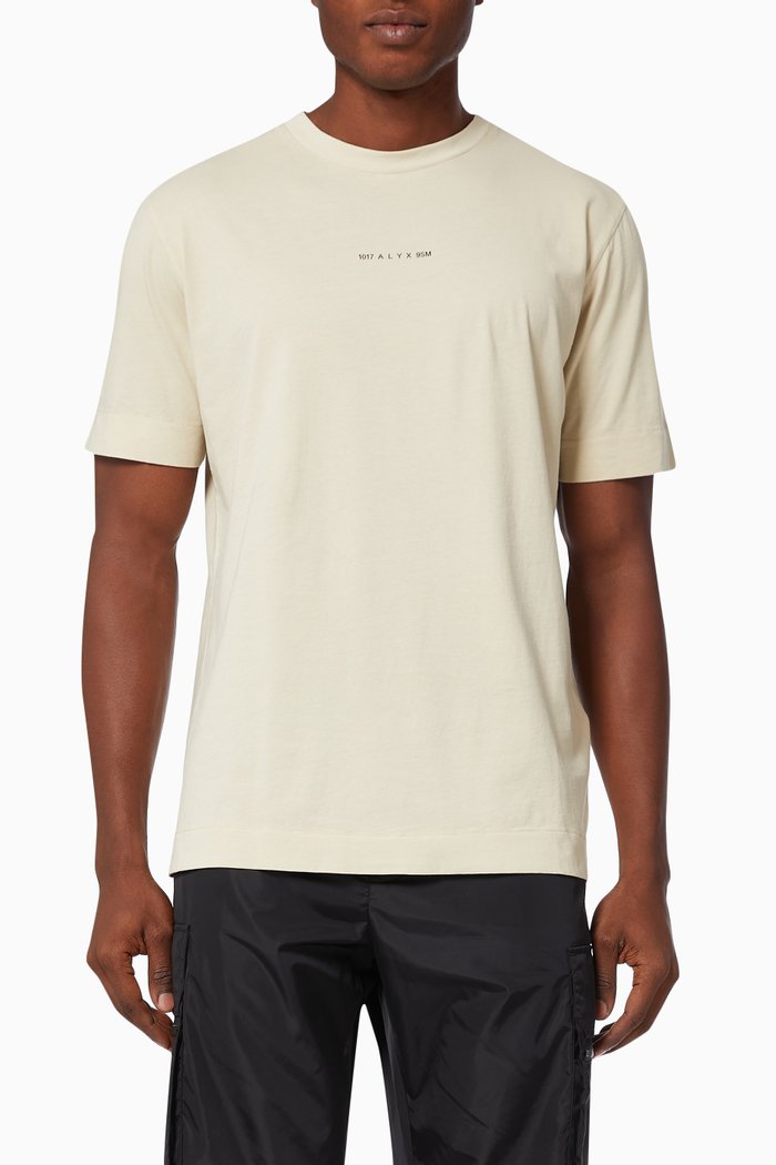 

Nightmare Print T-shirt in Cotton Jersey, Neutral