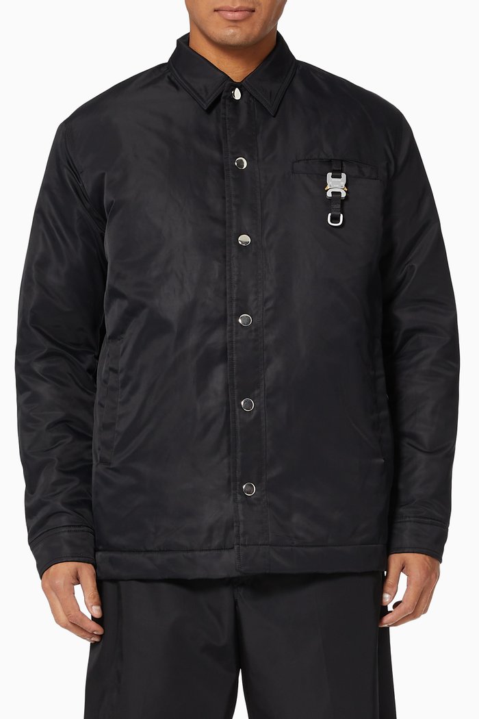 

Coach Jacket in Recycled Nylon, Black