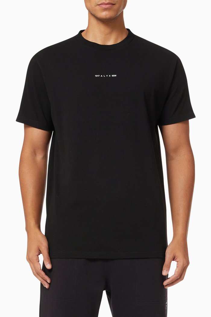 

Visual Logo T-shirt in Cotton Jersey, Black
