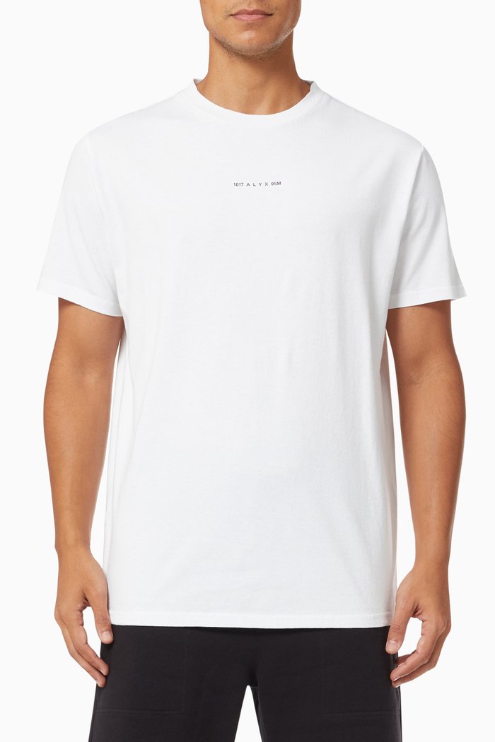

Visual Logo T-shirt in Cotton Jersey, White