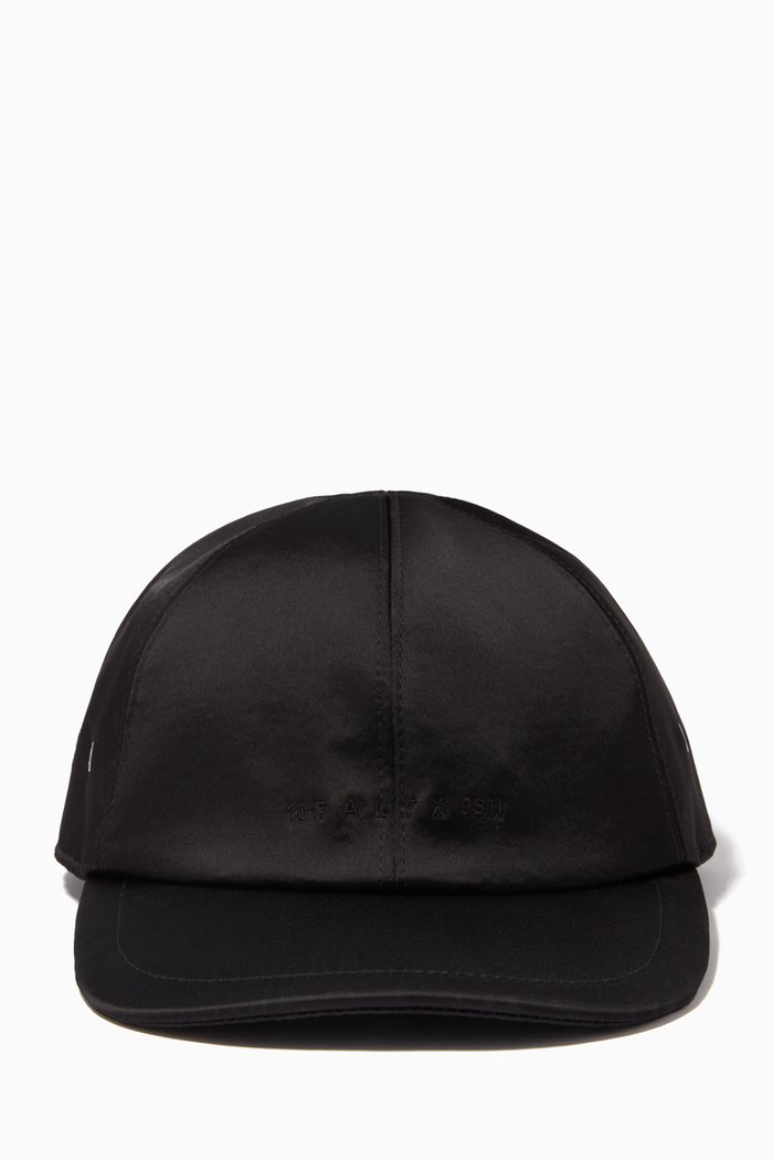 

Logo Baseball Cap in Satin, Black