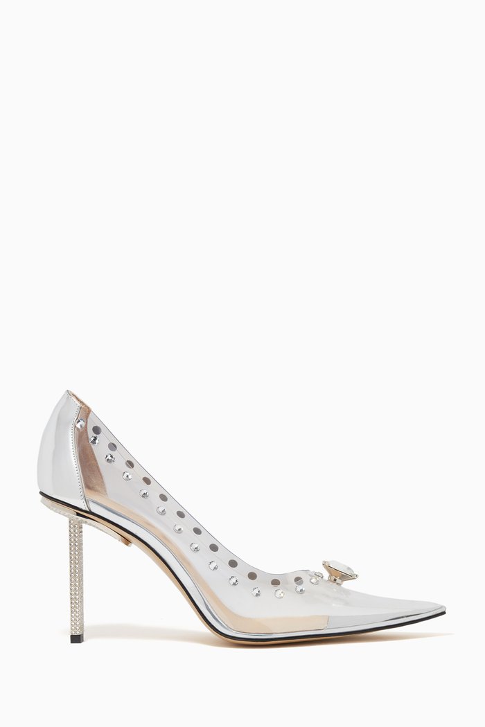 

Diamond Dreams Pumps in Crystallized PVC, Silver