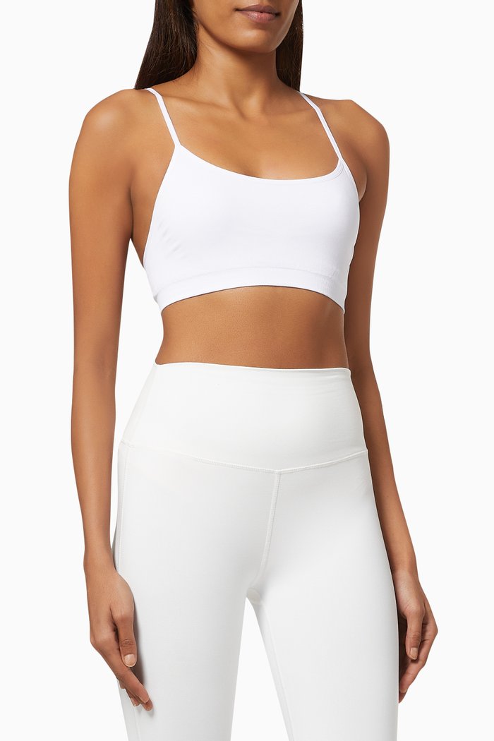 

Loren Seamless Sports Bra, White